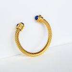 Cuff - Cable cuff in Lapis Lazuli