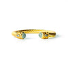 Cuff - Cable cuff in Aqua Chalcedony