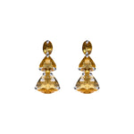 Earrings - Citrine Trio