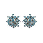 Earrings - Blue Topaz Snowflake