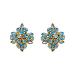 Earrings - Blue Topaz Snowflake