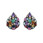 Earrings - Mixed Gems Teardrop