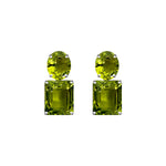 Earrings - Peridot Colored Quartz