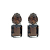 Earrings - Smoky Quartz Double Drop