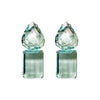 Earrings - Prasiolite Double Drops