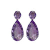 Earrings - Amethyst Double Drops