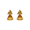 Earrings - Citrine Double Drops