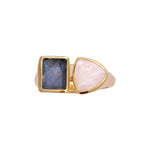 Ring - You and Me - Labradorite and Moonstone