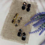 Earrings - Smoky Quartz Trio