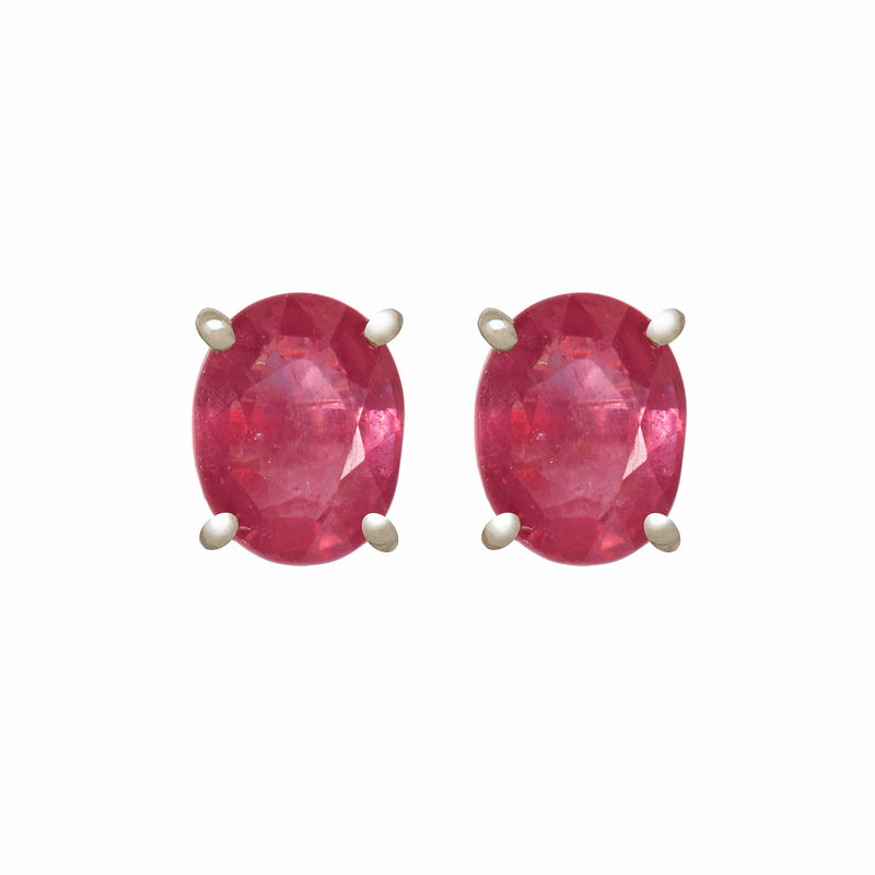 Earrings - Ruby Studs