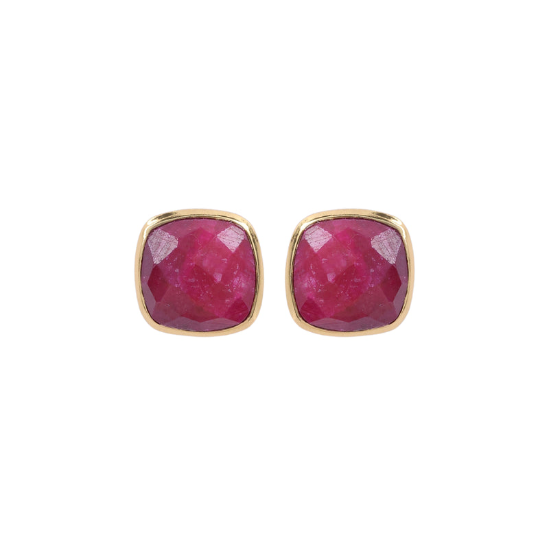 Earrings - Amie Ruby Stud