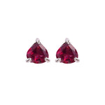 Earrings - Rhodolite Trillion Stud