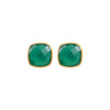 Earrings - Amie Green Onyx Stud