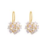 Earrings - Moonstone Cluster