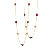 Necklace - Citrine, Ruby & Smoky Quartz