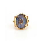 Ring - Solitude -  Shanti in Labradorite Oval