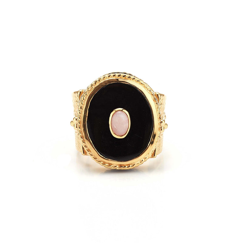 Ring - Solitude -  Shanti in Black Onyx Oval